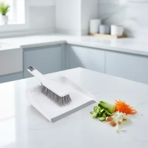 Small Portable Plastic Desktop Cleaning Broom Brushes Set with Hand Held Cleaning Broom Dustpan and Garbage Shovel for Home Use