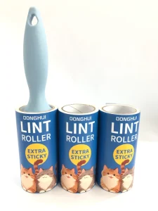 Small Sticky Roller Pet Hair Remover Mini Lint Roller Green Lint Roller Alternative 8″ 3 Roll