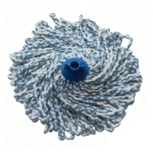 Small Water Mop Head Replacement Two-tone Woven Microfiber Refill Super Absorbent Wet Mop for Home Bathroom Floor Cleaning