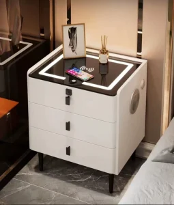 Smart Bedside Cabinet with Wireless Charging
