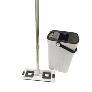 Smart Mops New Flat Mop Bucket with Clean and Dirty Water Separated 3 Chamber Buckets New Hot Delling Household Items