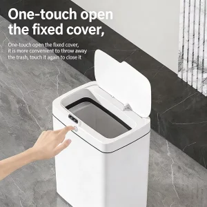 Smart Sensor Intelligent Induction Hand Free with Lid Waste Rubbish Garbage Dustbin Trash Can for Kitchen Bathroom Use