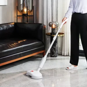 Smart Spin Mop and Bucket Set Electric Sprey Mops for Wood Laminate Floor Cleaning Cordless With Spin Washable Head