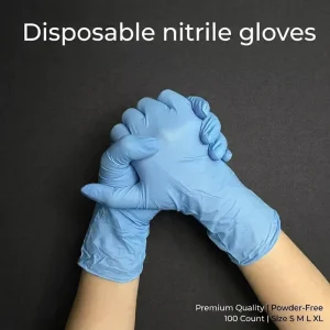 Smooth Powder Free Latex Free Disposable Nitrile Gloves for Food Service and Household Cleaning