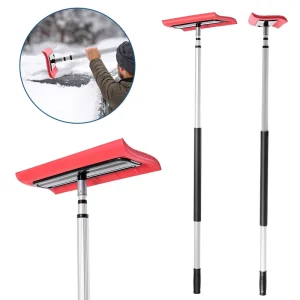 Snow Shovel Tool Telescopic Ceiling Snow Removal EVA Brush with Aluminum Pole Household Cleaning