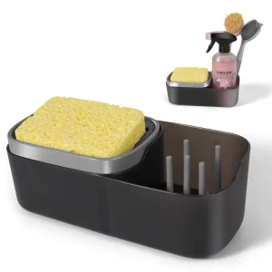 Soap Pump Dispenser and Sponge Holder Sink Organizer Caddy for Kitchen Dish Washing