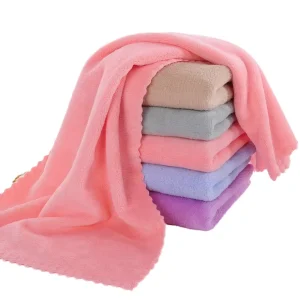 Soft & Absorbent Woven Microfiber Baby Face Towel Gentle Facial Cleaning Cloth Solid Color for Sensitive Skin Hotel Home Use
