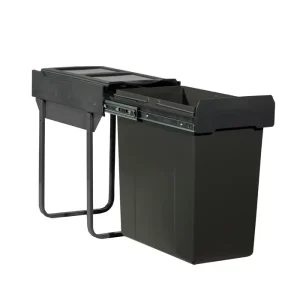 Soft Closing Heavy Duty Runners 45L Single Pull Out Waste Bin Built in Trash Bin