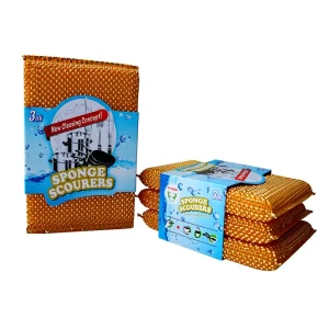 Soft Dishwashing Sponge Temperature Sensing for Home Use Softens Hot Water Hardens Cold Water Sponges Scouring Pads