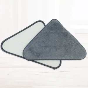 Soft Durable Triangle Coral Fleece Eco Friendly Recyclable Mop Replacement Cloth with Customized Size for Ceiling Cleaning