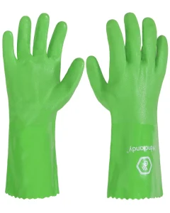 Soft Green Chemical Resistant Dish Washing Kitchen House Chemical Industrial Work Latex Rubber Household Gloves