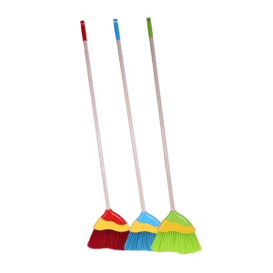 Soft Plastic Floor Sweeping Broom with Iron Stick Cleaning Tool
