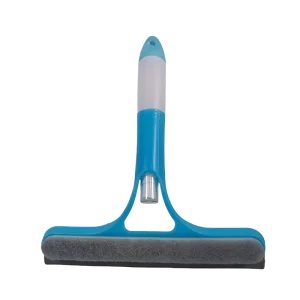 Soft Rubber Absorbent Squeegee Labor Saving Hangable Window Scraper with Convenient Spray Bottle