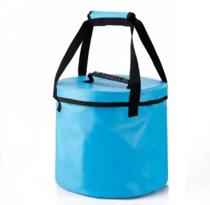 Softback PVC Waterproof 10L 20L Folding Bucket with Soft Handle Fashion Style Customizable for Outdoor Travel Hiking