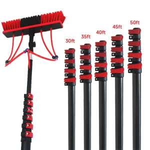Solar Carbon Fibre Pole Cleaning Brush Water Fed Pole Window Cleaning System Water Fed Pole