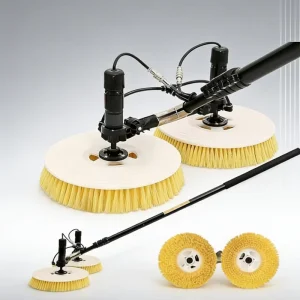 Solar Panel Cleaning Brush Manual Telescopic Pole High Pressure Cleaning Tool for PV Panel Maintenance