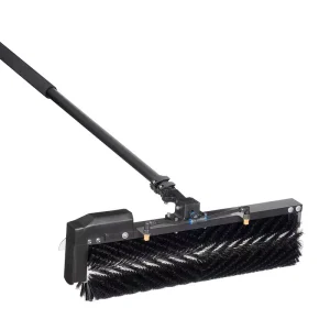 Solar Panel Roller Head Aluminum Extension Pole Brushless Motor AC/DC Power Rotating Cleaning Brush Eco Friendly