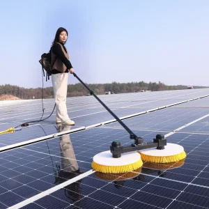 Solar Panels Cleaner Robot Double Head Rotating Brush for PV and Glass Cleaning Eco Friendly CE Certified