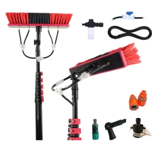 Solar Photovoltaic Carbon Fiber Expandable Cleaning Brush Kit Suitable for Cleaning Photovoltaic Panel Windows