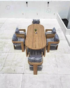 Solid Wood Dining Table and Chair Set