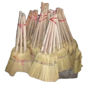 Sorghum Broom with Wood Plastic Handle Millet Broom