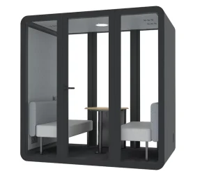 Soundproof Office Pod Phone Booth with Precision Aluminum Frame for Hospital, Office, Home, or Mall