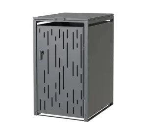 Source Manufacturer Waste Bin Cover Shed Box Standing Garbage Bin Box Hidden Garden 240L Modern Style Anthracite Grey Wood Color