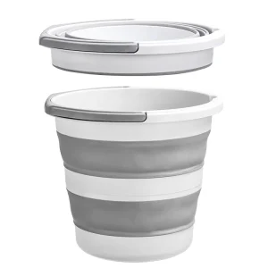 Space Saving Collapsible Bucket PP TPE Material Foldable Water Bucket With Pour Spout for Home Car Camping Laundry Storage