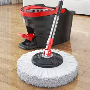 Spin Mop with Foot Pedal Bucket System Rotary Mop Set for Home Easy Floor Cleaning