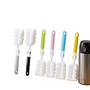 Sponge Cup & Baby Bottle Cleaning Brush for Children’s Cups Long Handle Detachable Replacement Head Household Use Model MM-885