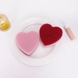 Sponge Heart Shape 3cm Thickness Support Customization Non scratch Kitchen Cleaning Sponge Scouring Pad