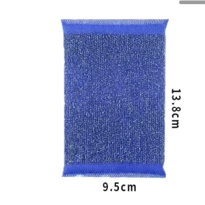 Sponge Kitchen Dish Wash Scrubbing Scouring Pads Sustainable Stainless Steel 410 Wire Polyester