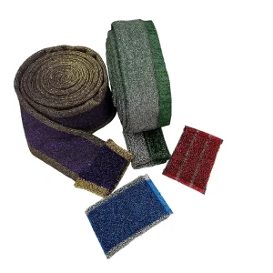 Sponge Scrubber Cloth Sponge Scrubber Raw Material Scouring Pad Roll Composite Membrane Metallic Scrubber Rolls