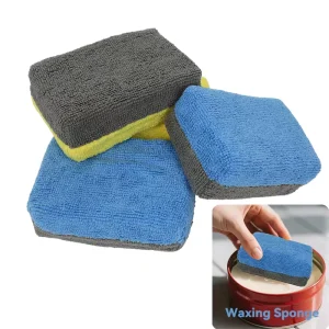 Sponges & Scouring Pads Double sided Microfiber Highly Absorbent Rich Foam Deep Cleaning Sponge for Home Car Cleaning