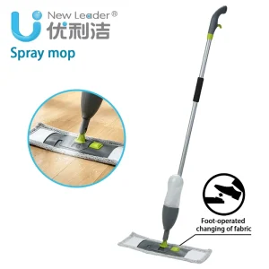 Spray Mop with 450ml Built in Water Tank Foot Pedal Cloth Release Chenille Flat Floor Mop