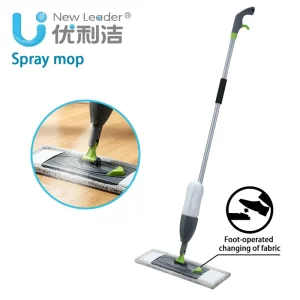 Spray Mop with Refillable Bottle Foot Pedal Pad Release Microfiber Flat Mop for Floor Cleaning Home