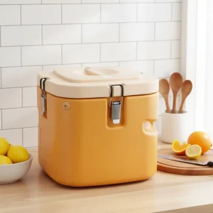 Square Insulated Bucket with Food Grade Stainless Steel Lining for Hot and Cold Food Storage