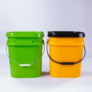 Square Plastic Bucket 5 Gallon Bucket with Lid 20L Solid Packaging Bucket