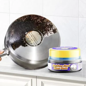 Stainless Steel Cleaning Paste Household Chemicals Pot Bottom Black Grease Powerful Rust Removal Kitchen Cleaner Products 350g