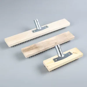 Stainless Steel Deck Wire Brush Concrete Brush Stiff Bristle Broom for Cleaning Scrubbing Removing Rough
