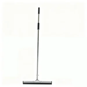 Stainless Steel Eco Friendly Black Wiper Push Water Scratch Large Floor Hotel Ground Toilet Bathroom Cleaning Broom Sweep