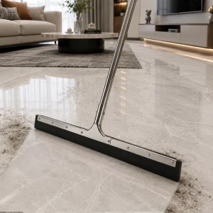 Stainless Steel Floor Squeegee with Straight Handle EVA Blade Multi Sizes for Hotel Use