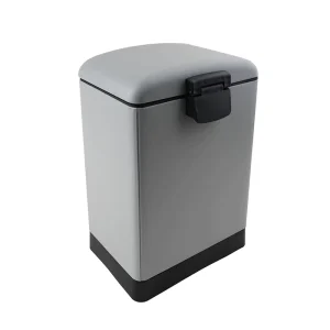 Stainless Steel Foot Step Rubbish Small Golden Bin Kitchen Metal Pedal Waste Trash Bin Car Eco friendly Can
