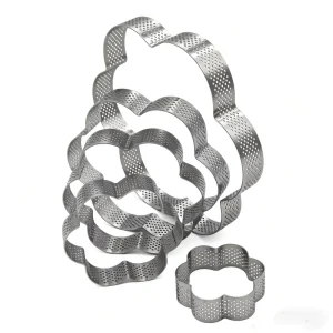 Stainless Steel French Perforated Plum Blossom Fruit Pie Cake Mold