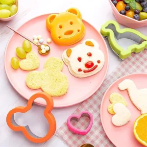 Stainless Steel Fruit Cutters Sandwich Mold Maker Food Shapes Cookie Bread Mould Set 32-Piece