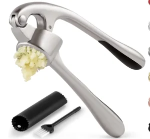 Stainless Steel Garlic Press, Grinder, Cracker and Crusher