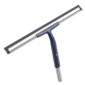 Stainless Steel Glass Cleaning Wizard Household Double Layered Single Sided Window Squeegee Scalable Design for High Rise Window