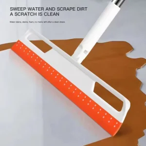 Stainless Steel Handle Magic Broom 180 Rotating Silicone Squeegee Eco friendly Plastic Sweeper for Household Cleaning