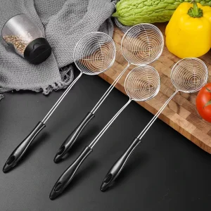 Stainless Steel Hot-Pot Strainer Spoon and Filter for Noodles, Tea, and Oil