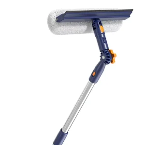 Stainless Steel Household Window Wiper High rise Double sided Cleaning Tool for Housekeeping Glass Scraper